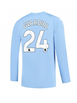 Billige Manchester City Josko Gvardiol #24 Hjemmedrakt 2023-24 Langermet